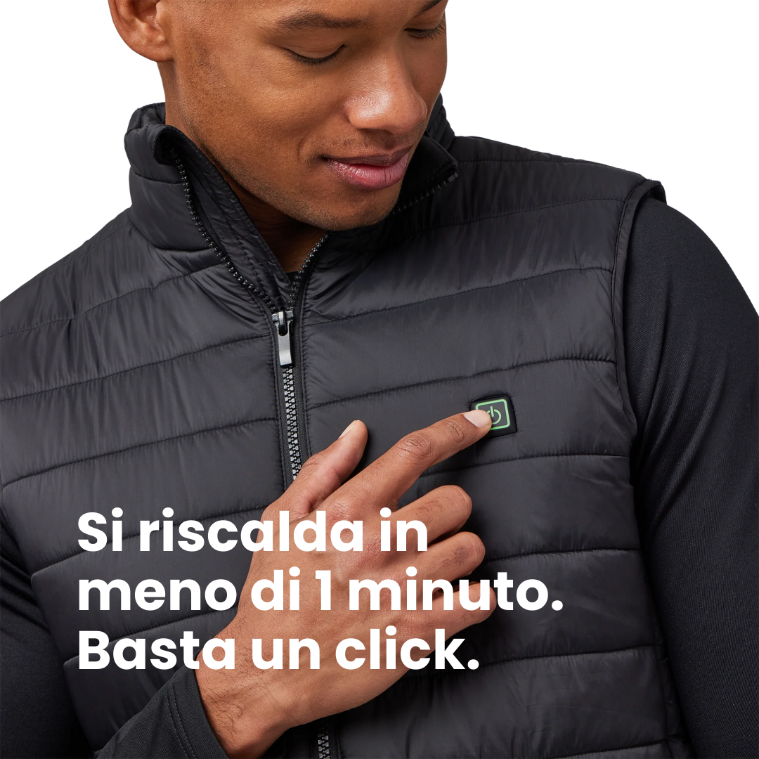 Gilet Riscaldante con Powerbank Omaggio