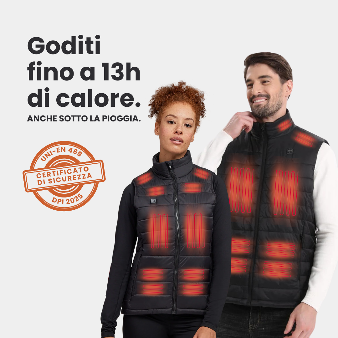 Gilet Riscaldante con Powerbank Omaggio